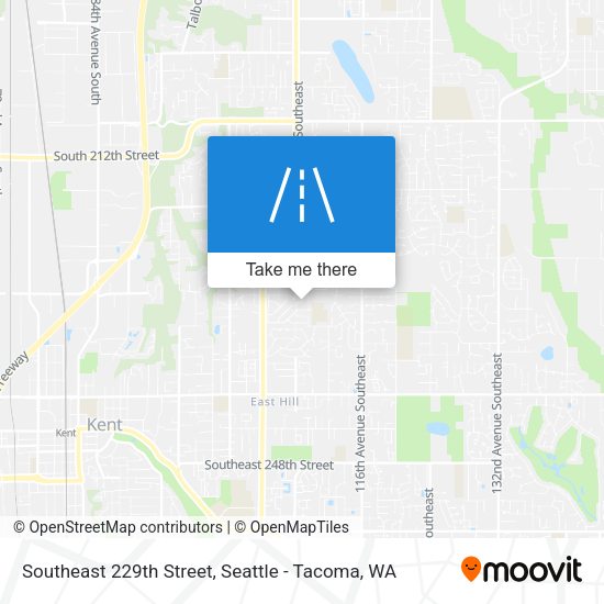 Southeast 229th Street map