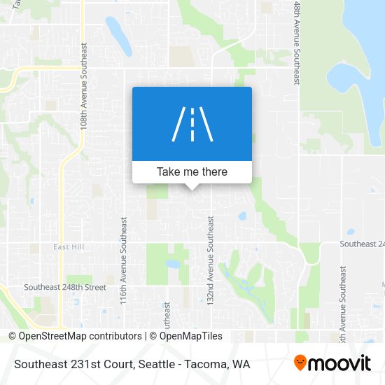 Southeast 231st Court map