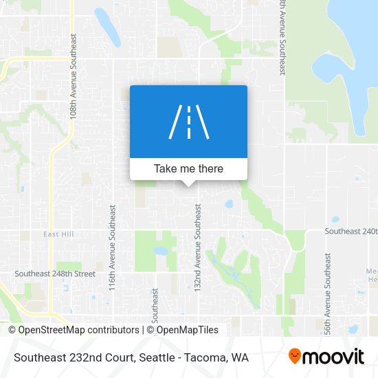 Southeast 232nd Court map