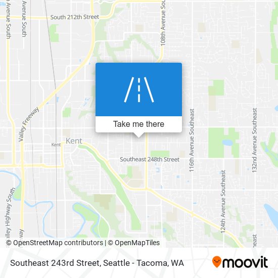 Southeast 243rd Street map