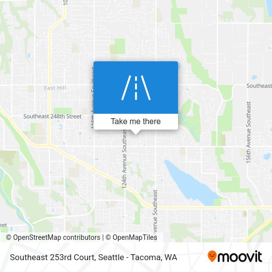 Southeast 253rd Court map