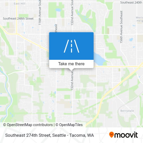 Southeast 274th Street map