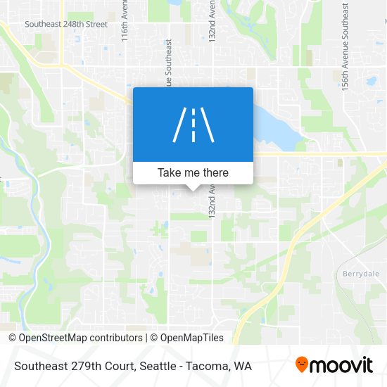 Southeast 279th Court map