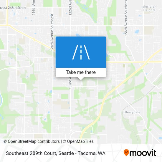 Southeast 289th Court map