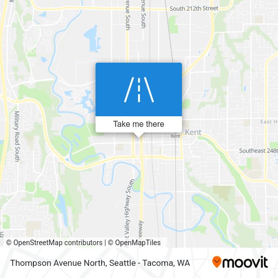 Thompson Avenue North map