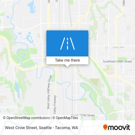 West Crow Street map