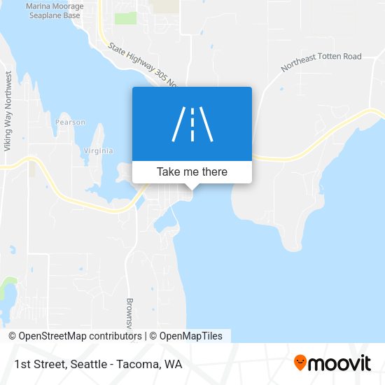 1st Street map