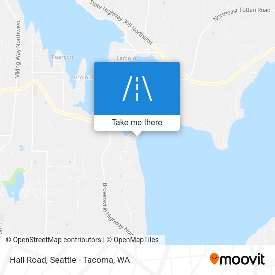 Hall Road map