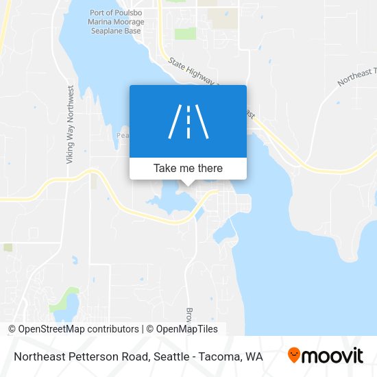 Northeast Petterson Road map