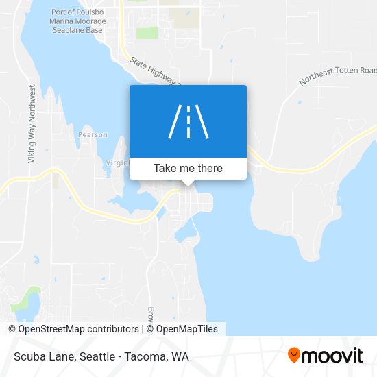 Scuba Lane map