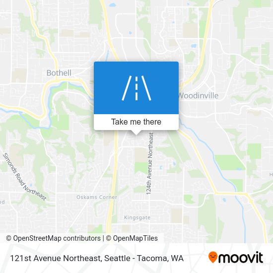 121st Avenue Northeast map