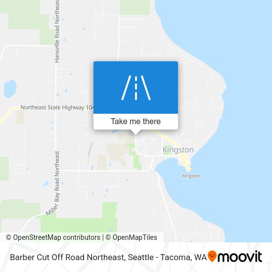 Barber Cut Off Road Northeast map