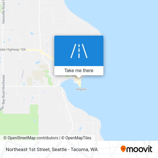 Northeast 1st Street map