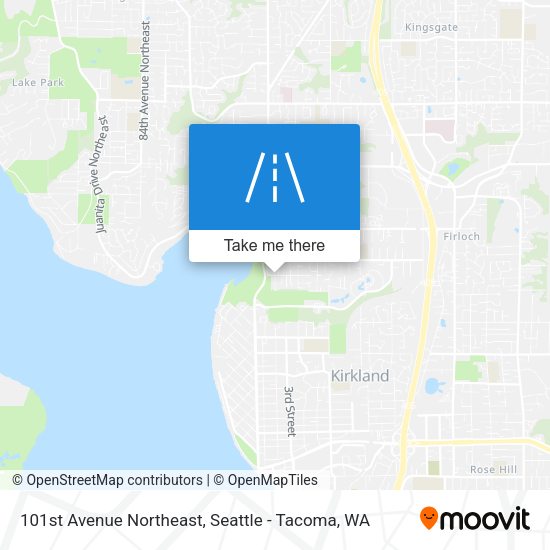 101st Avenue Northeast map