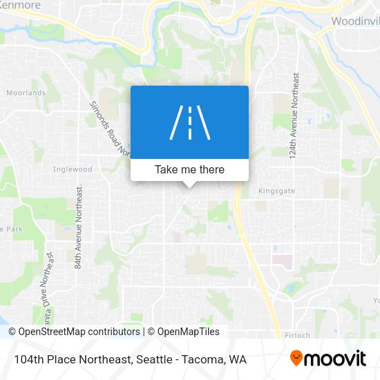 Mapa de 104th Place Northeast