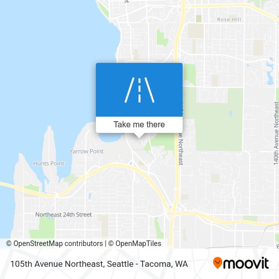 105th Avenue Northeast map