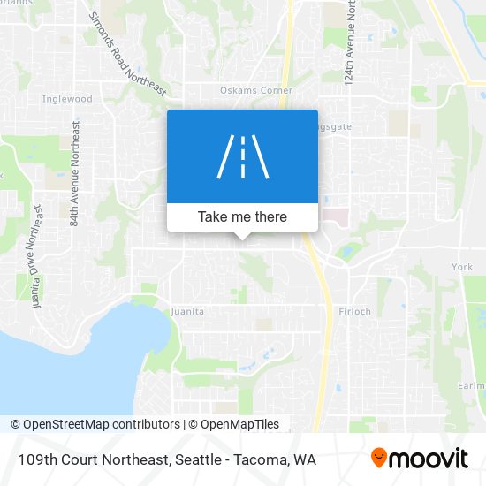 109th Court Northeast map