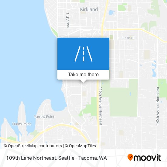 109th Lane Northeast map