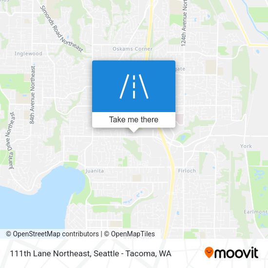 111th Lane Northeast map