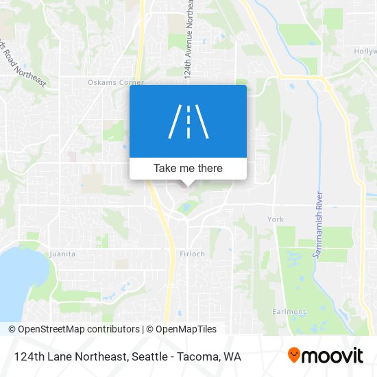 124th Lane Northeast map