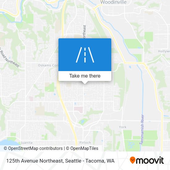 125th Avenue Northeast map