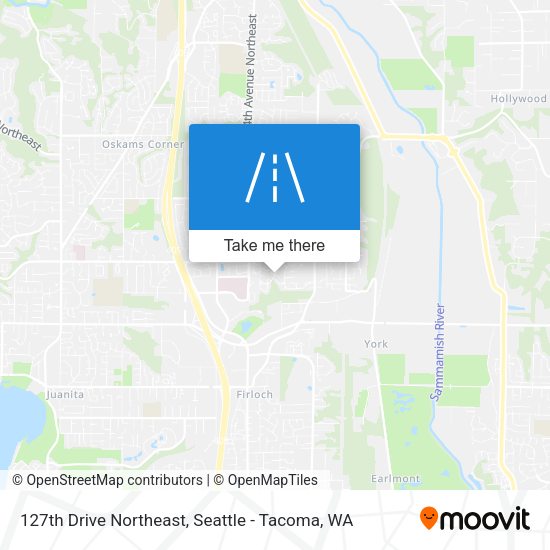 127th Drive Northeast map