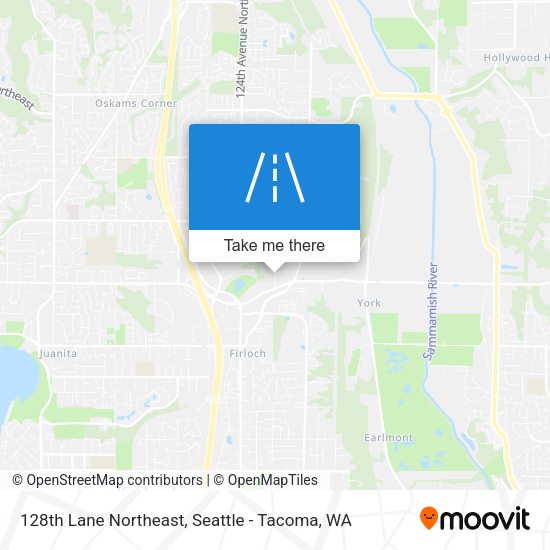 128th Lane Northeast map