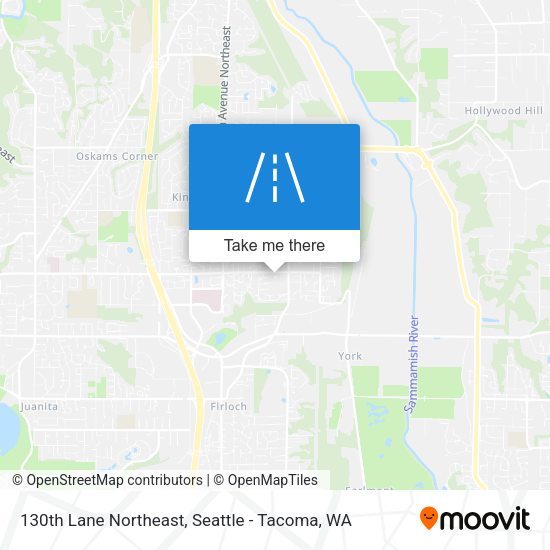 130th Lane Northeast map