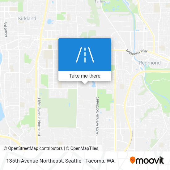 Mapa de 135th Avenue Northeast