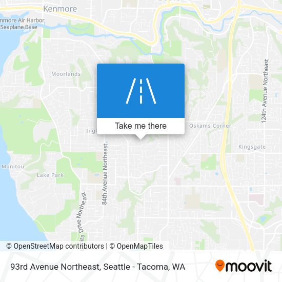 93rd Avenue Northeast map