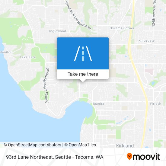 93rd Lane Northeast map