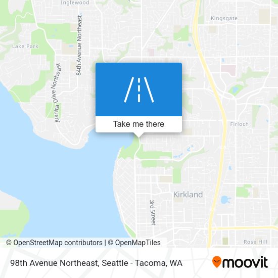 98th Avenue Northeast map