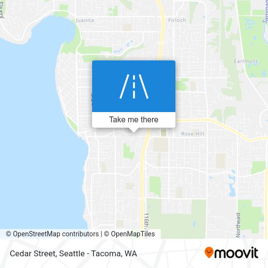 Mapa de Cedar Street