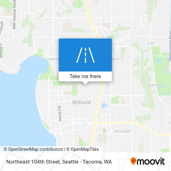 Northeast 104th Street map