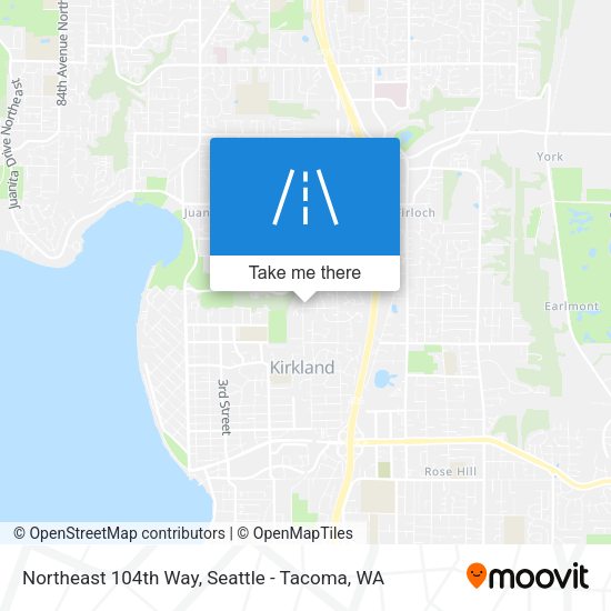 Northeast 104th Way map