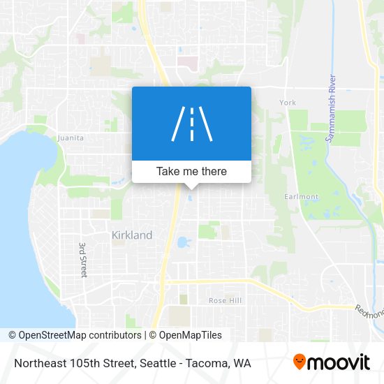 Northeast 105th Street map