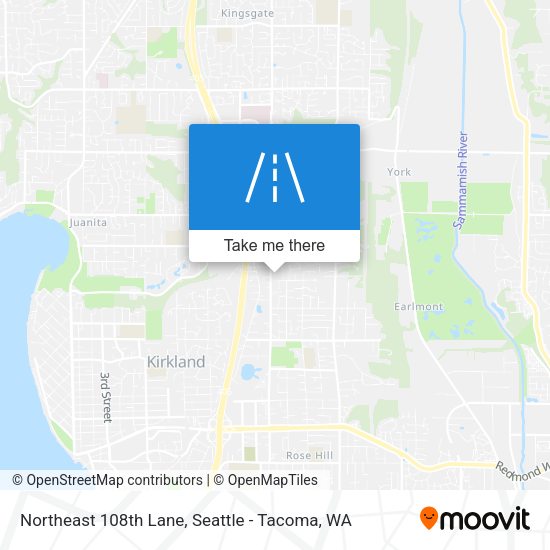 Northeast 108th Lane map