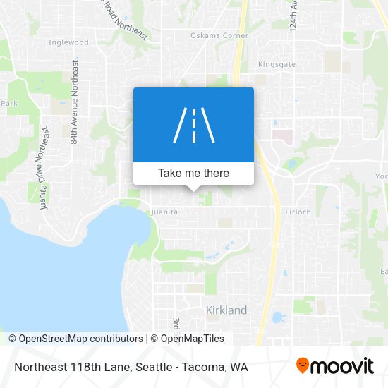 Northeast 118th Lane map