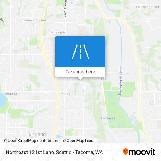 Northeast 121st Lane map