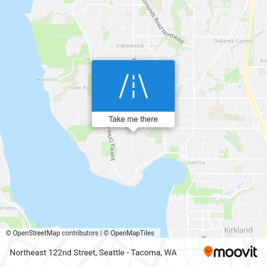 Northeast 122nd Street map