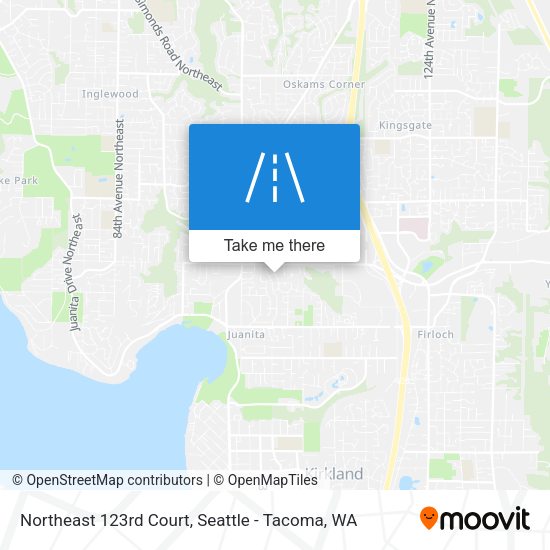 Northeast 123rd Court map