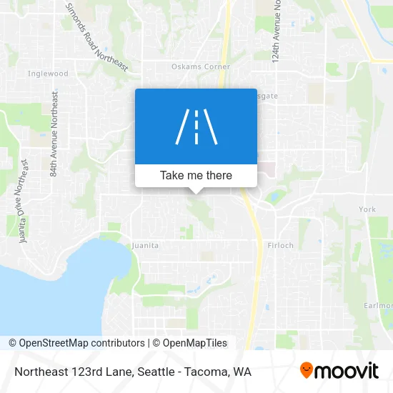 Northeast 123rd Lane map