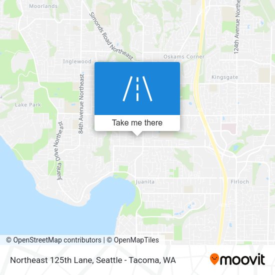 Northeast 125th Lane map