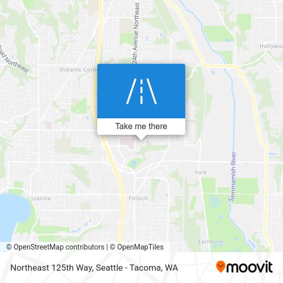 Mapa de Northeast 125th Way