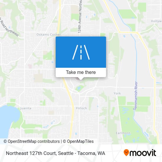 Northeast 127th Court map