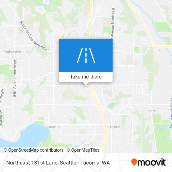 Northeast 131st Lane map