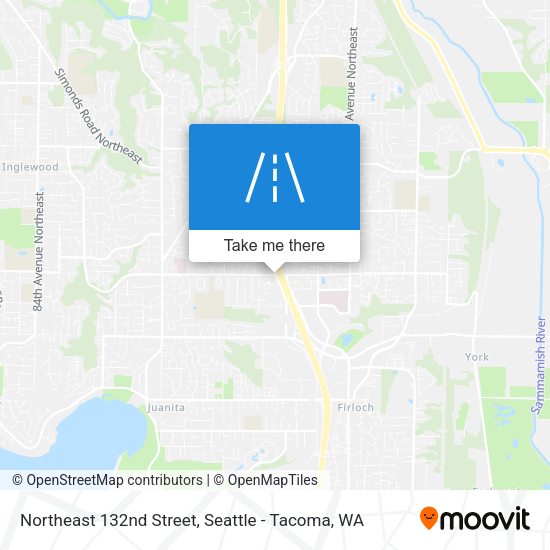 Northeast 132nd Street map