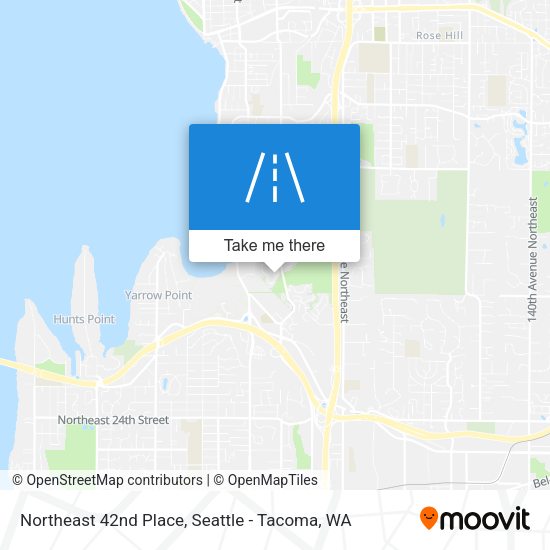 Northeast 42nd Place map