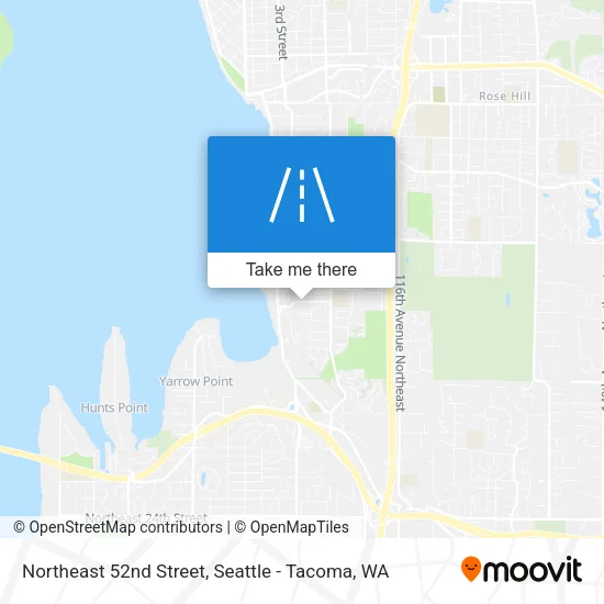 Northeast 52nd Street map