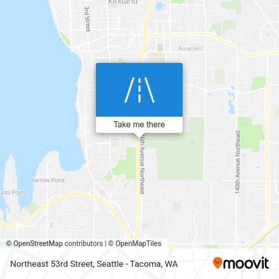 Northeast 53rd Street map
